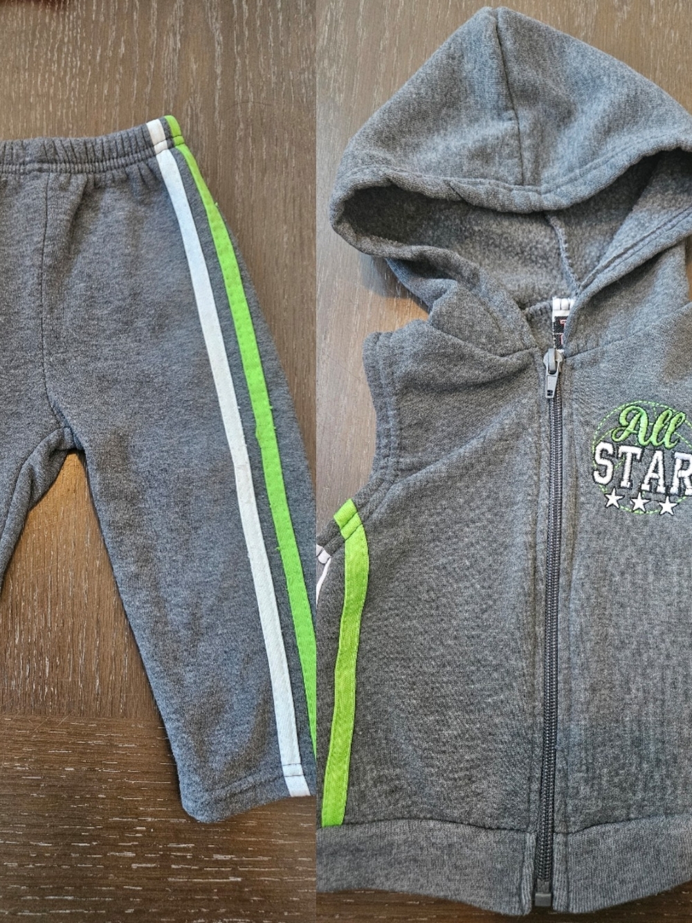 Kids 2 Piece Sweatpants And Vest Set 18m